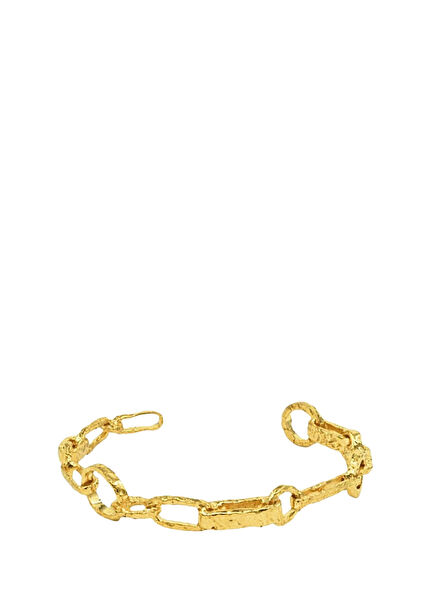 Golden Chain 22 Ayar Altın Kaplama Kadın Bilezik