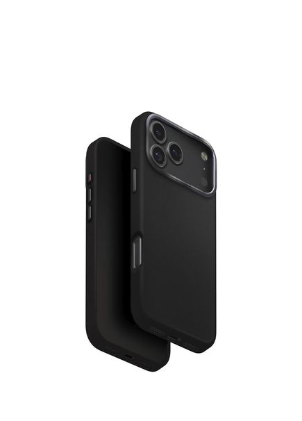Lyden iPhone 17 Pro Max MagSafe Compatible Black Leather Phone Case