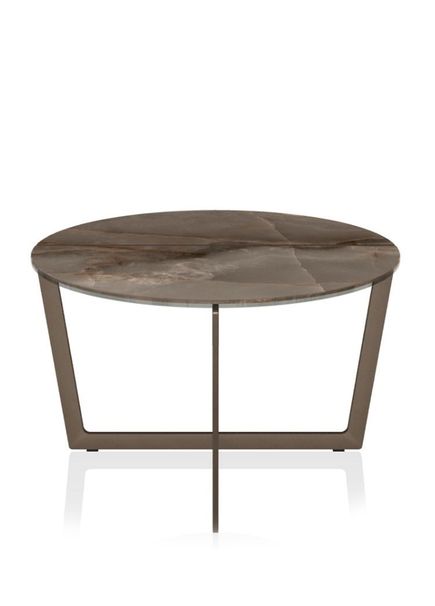 Cross 60 Choco Brown Mini Round Side Table