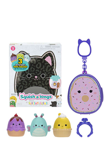 Squish-a-longs 3 Seri 2 Figür ve Yüzük Çantalı Sürpriz Oyuncak