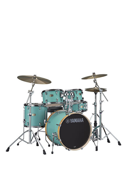 Stage Custom Birch 22" Matte Surf Green Acoustic Drum 