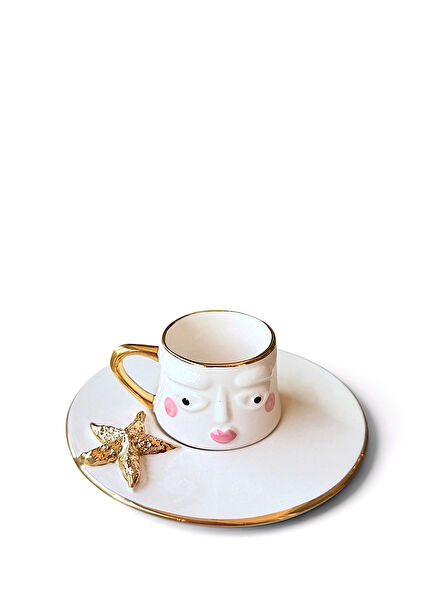 Marée D'or Starfish Sevinç Turkish Coffee Cup