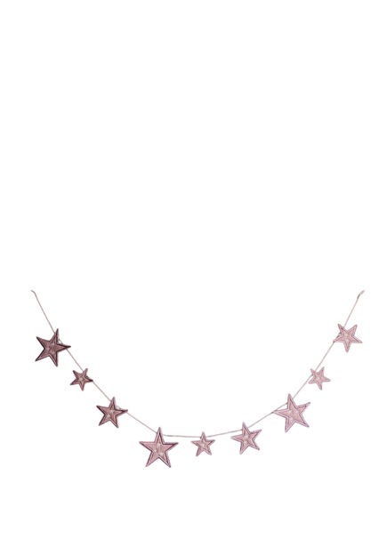 Geceyi Aydınlatan Yıldızlar Pembe Garland Çocuk Odası Aksesuar