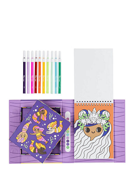 Mermaids and Friends Coloring by Number Set