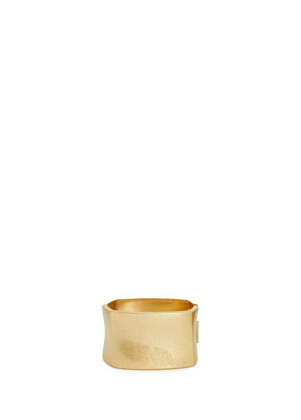 Gold Women's Thick Bracelet