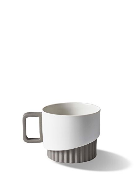 Corinth Stone Ivory Porcelain Tea Cup