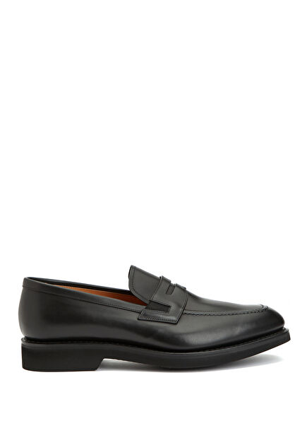 Black Men's Leather Loafer