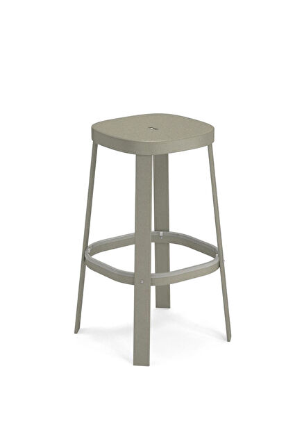 Thor Grey Green Alüminyum Bahçe Bar Sandalyesi