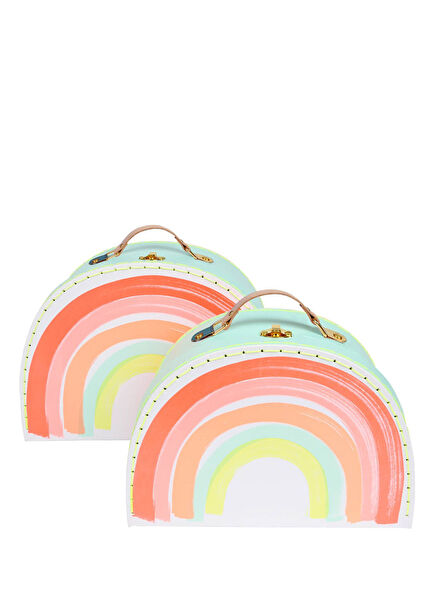 Rainbow Patterned 2-Piece Bag Set