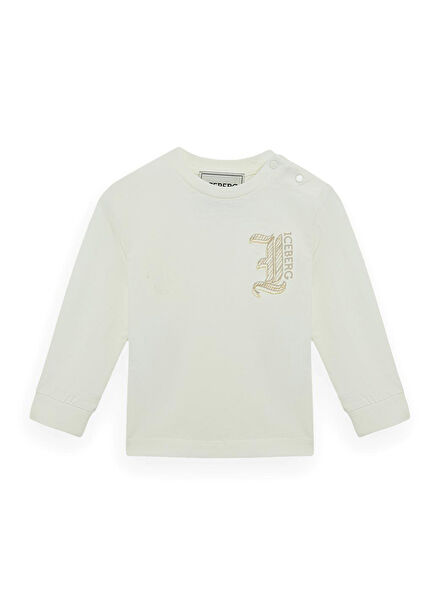 Off-White Long Sleeve Baby Boy T-Shirt