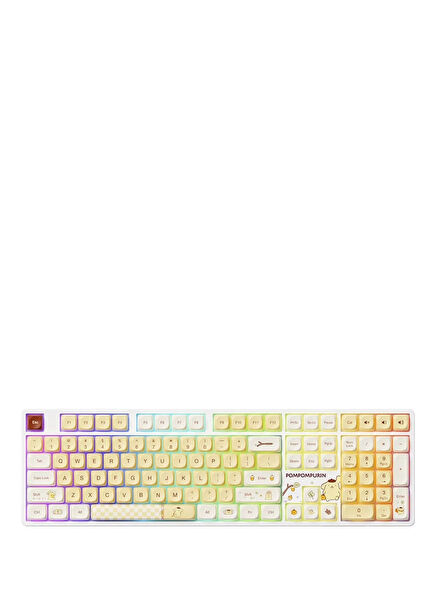 Pompompurin 5108B Plus RGB Kablosuz Hotswap Mekanik Sarı Gaming Klavye