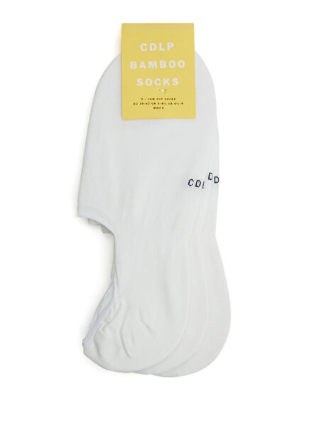 White 3 Pieces Men's Socks Set