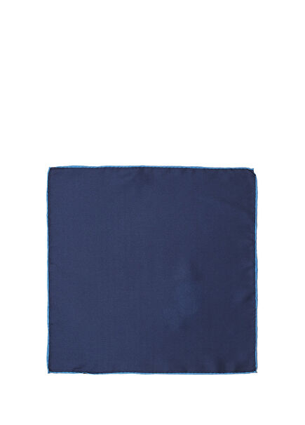 Lacivert İpek Poşet Mendil