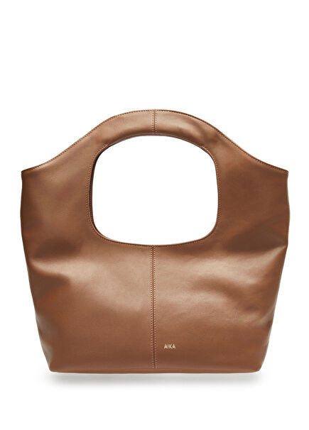 Aura Petit Tan Leather Women's Shoulder Bag
