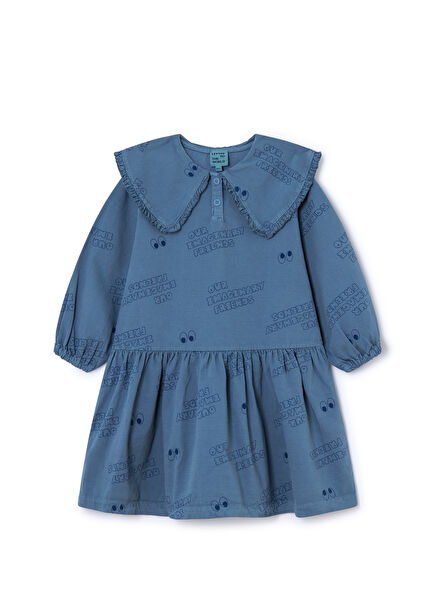 Indigo Blue Girls Organic Cotton Dress