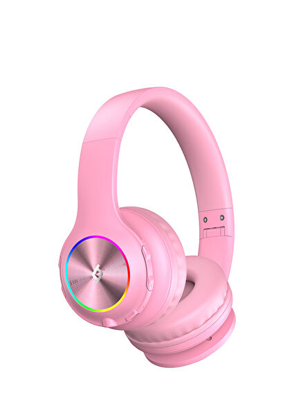 SoundBuddy Ballerina Pink Kids Over-Ear Bluetooth Headset with Funled LED Light 2KM172BP