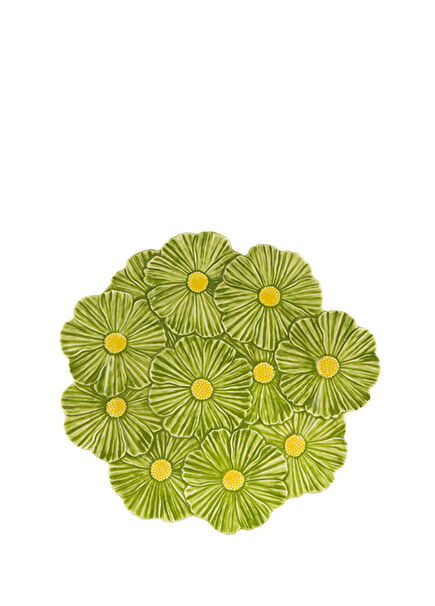 Maria Flor Green Ceramic Serving Plate