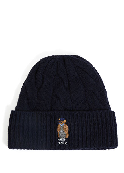 Lacivert Kadın Yün Bere