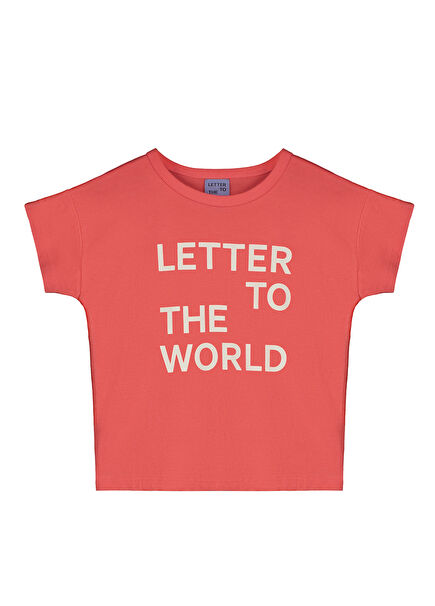 Unisex Kids Organic Cotton T-Shirt With Orange Log