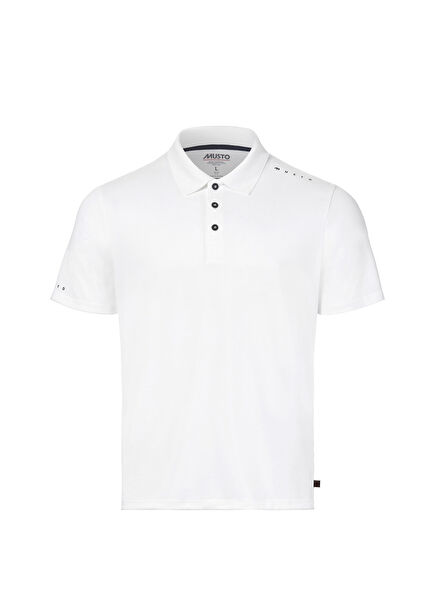 M Evo Crew Sunblock Ss White Polo Yaka Erkek T-Shirt