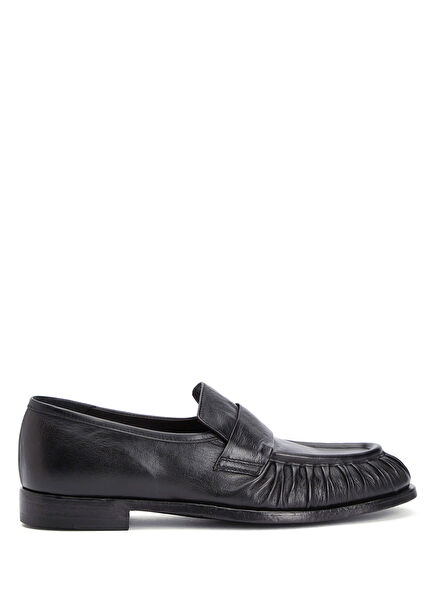 Solitude Black Women's Leather Loafers