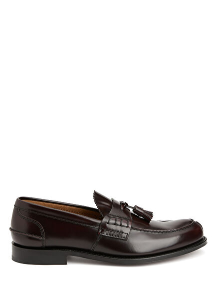 Burgundy Men's Leather Loafer