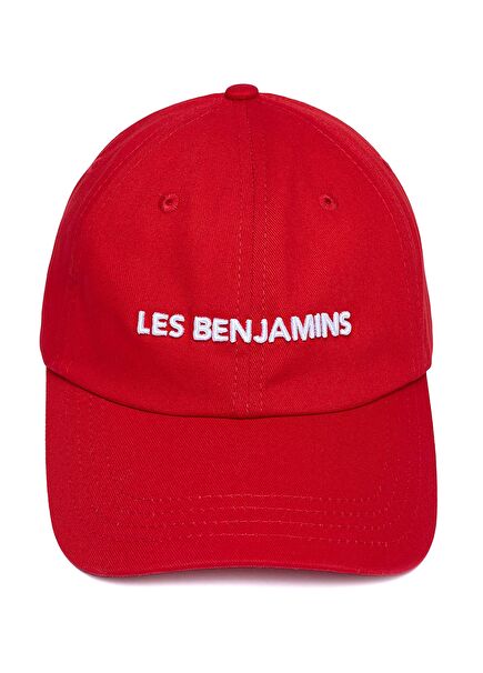 Red Logo Embroidered Men's Hat