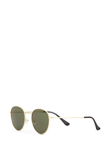 DS 2392 C1 Altın Rengi Metal Unisex Güneş Gözlüğü