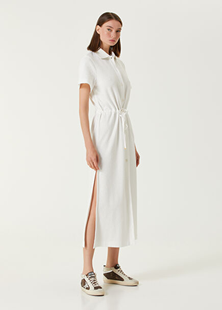 White Midi Polo Dress
