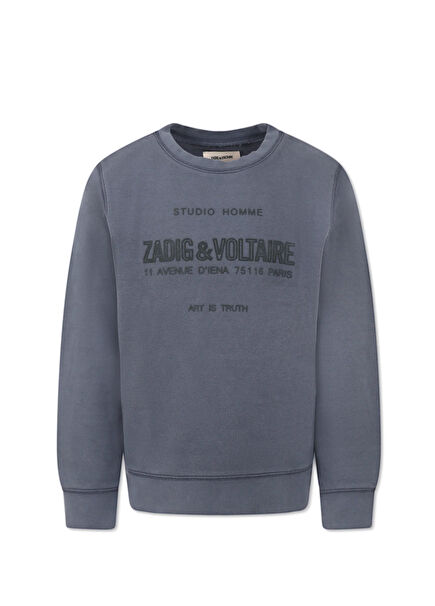 Gri Erkek Çocuk Sweatshirt