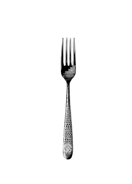 Lizzard Platinum Silver Steel Dinner Fork