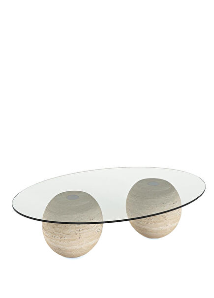 Elara Bej Traverten Orta Sehpa