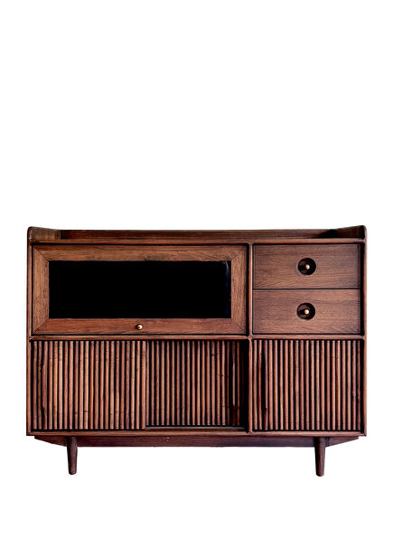 Mazhar Kakao Solid Coffee Cabinet Console