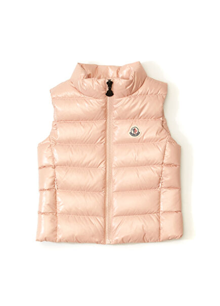 Pembe Kapitoneli Kız Çocuk Puff Yelek