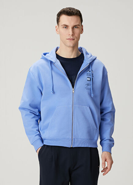 90s DNA Play Blue Hooded Sweatshirt