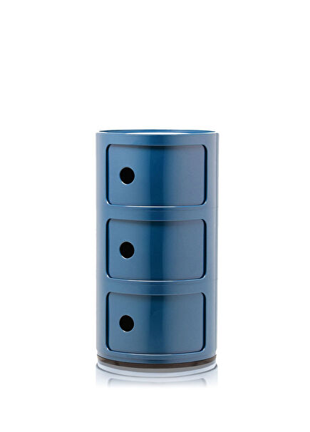 Componibili 3 Çekmeceli Mavi Modül