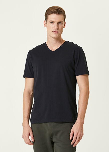 Lacivert Basic T-shirt