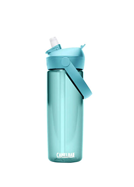 Thrive Flip Turquoise Tritan Flask with Straw Waterer 590 ml