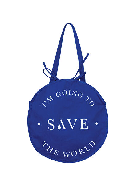 STW Cobalt Mavi Kanvas Unisex Omuz Çantası