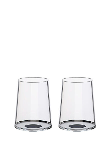 Split Glass Black Glass 2-Piece White Wine Glass Glass