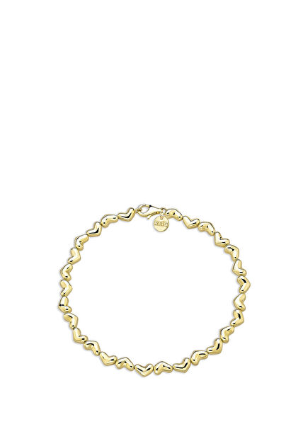 Fully Peanut Heart 14K Gold Women's Bracelet