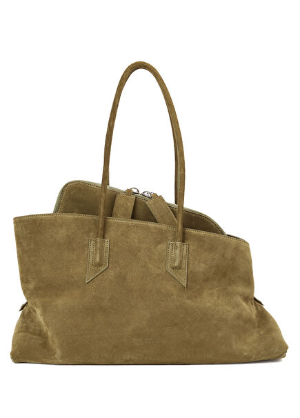 La Passeggiata Medium Tan Women's Suede Bag