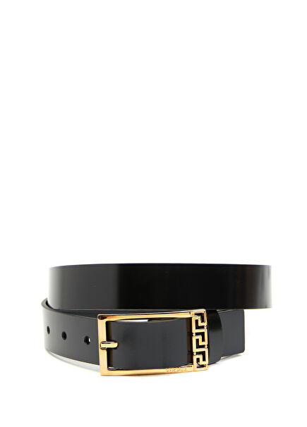 Black Mens Leather Belt