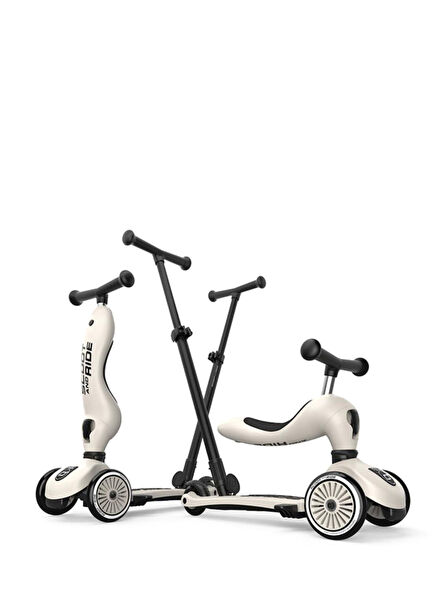 Highwaykick 1 Push and Go 2'si 1 Arada Ebeveyn Kontrollü 3 Tekerlekli 1-5 Yaş Çocuk Scooter