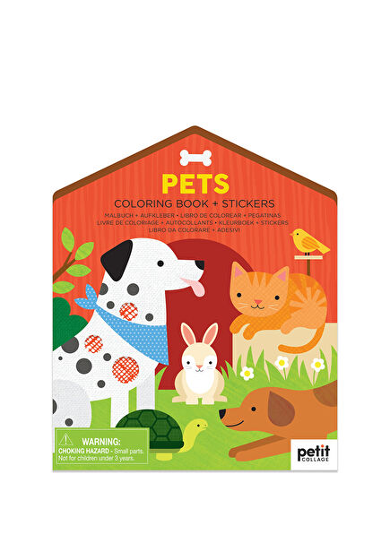 Pets Sticker Coloring Book