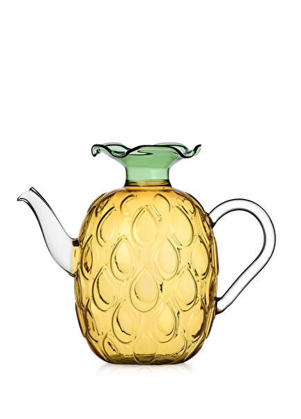 Ananas Formunda Cam Demlik