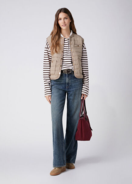 Blue Straight Leg Jeans