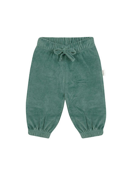 Petrol Velvet Baby Boy Tracksuit Pants