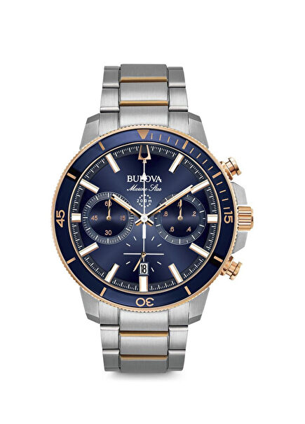 98B301 Gri Rose Gold Çelik Erkek Kol Saati