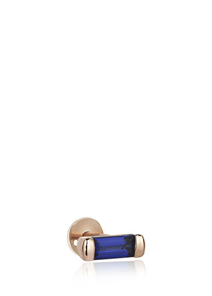 Sapphire Line Tragus 14 Carat Yellow Gold Women's Earring